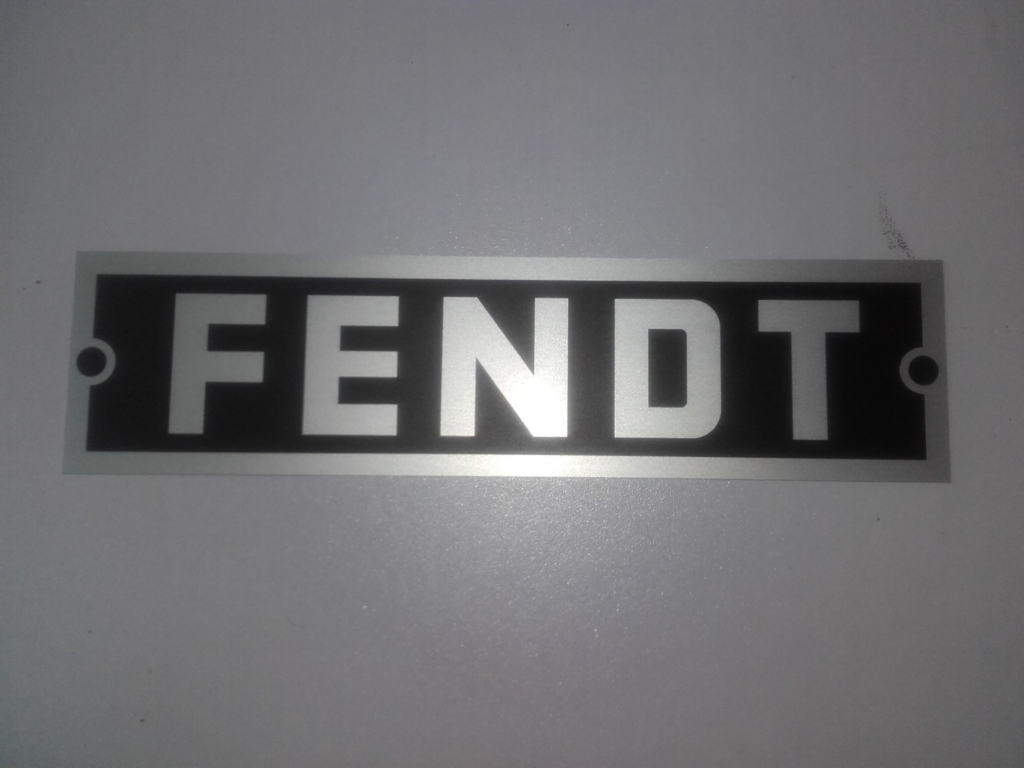 Fendt type naamplaat