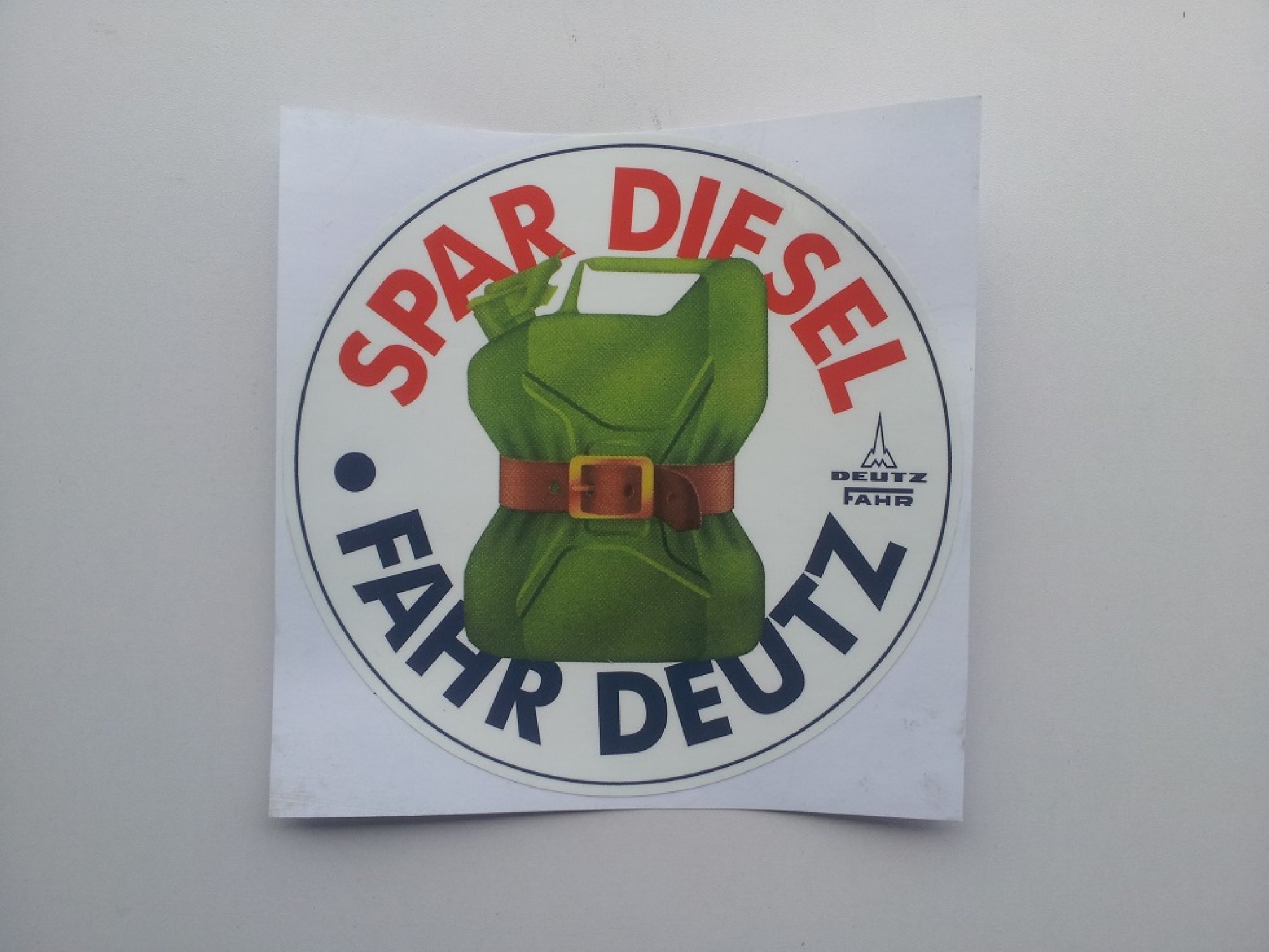 Deutz Sticker - Spar Diesel, Fahr Deutz