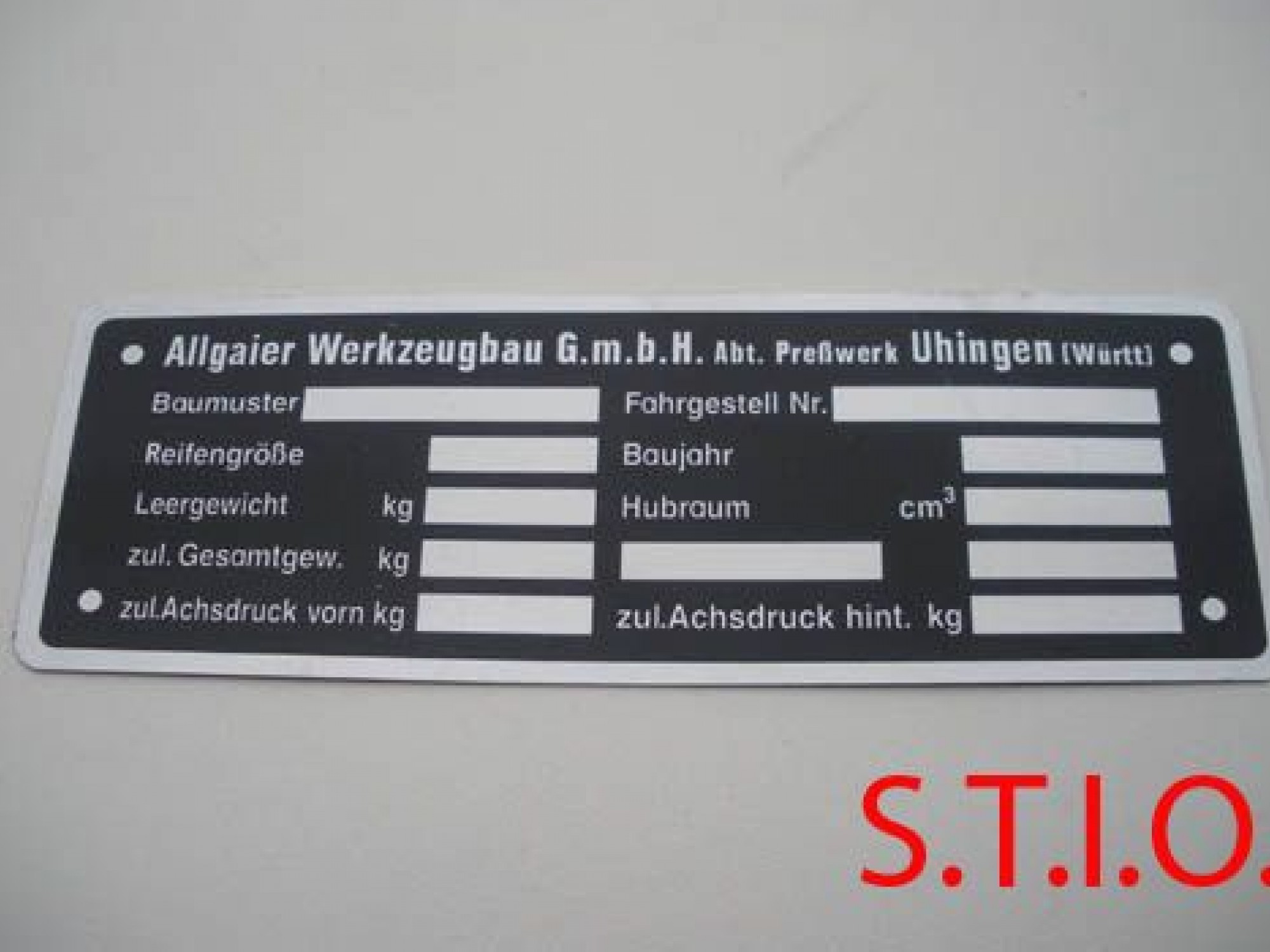 Allgaier Uhingen 147x52mm