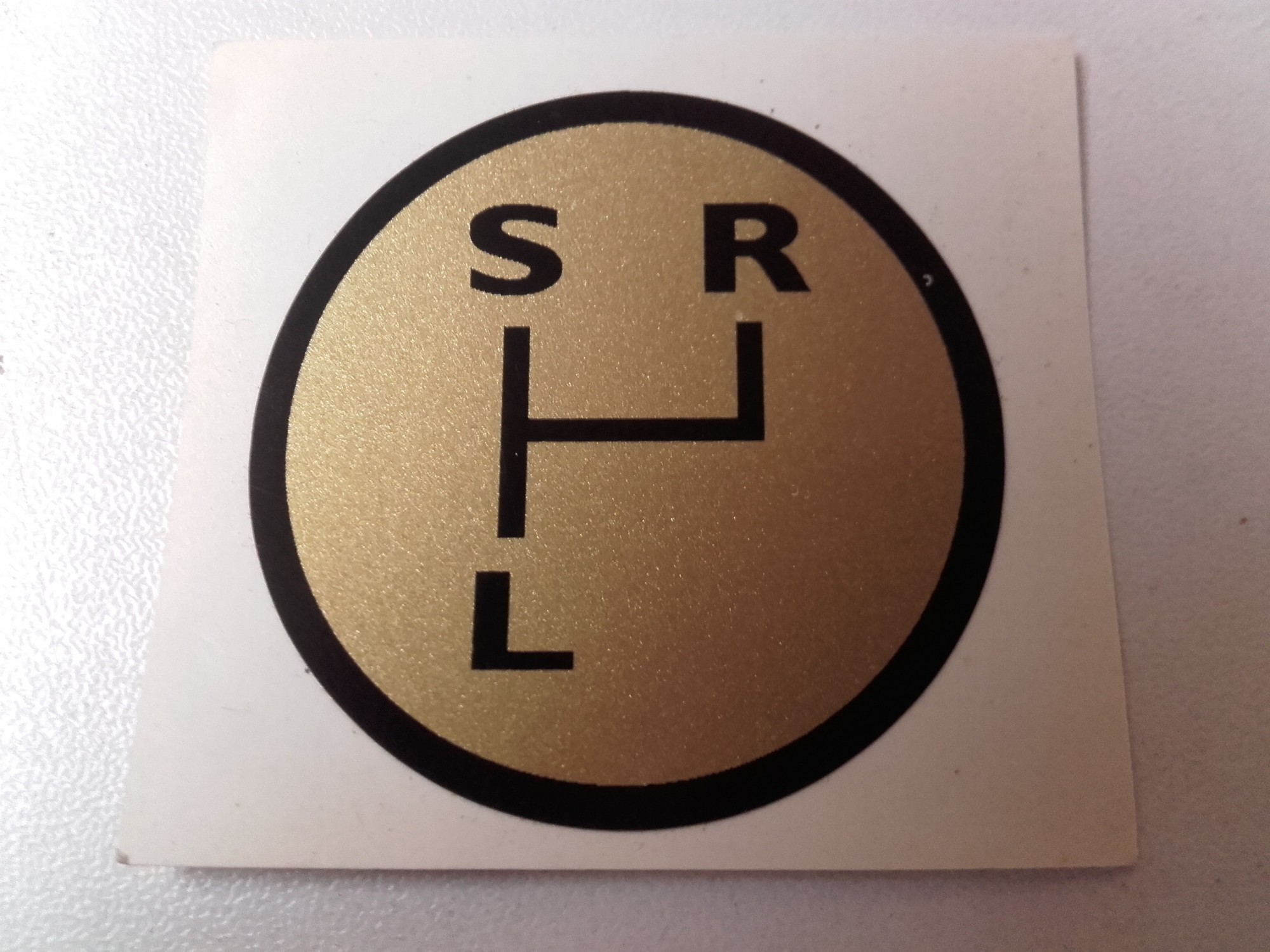 schakelschema S-L-R goud rond