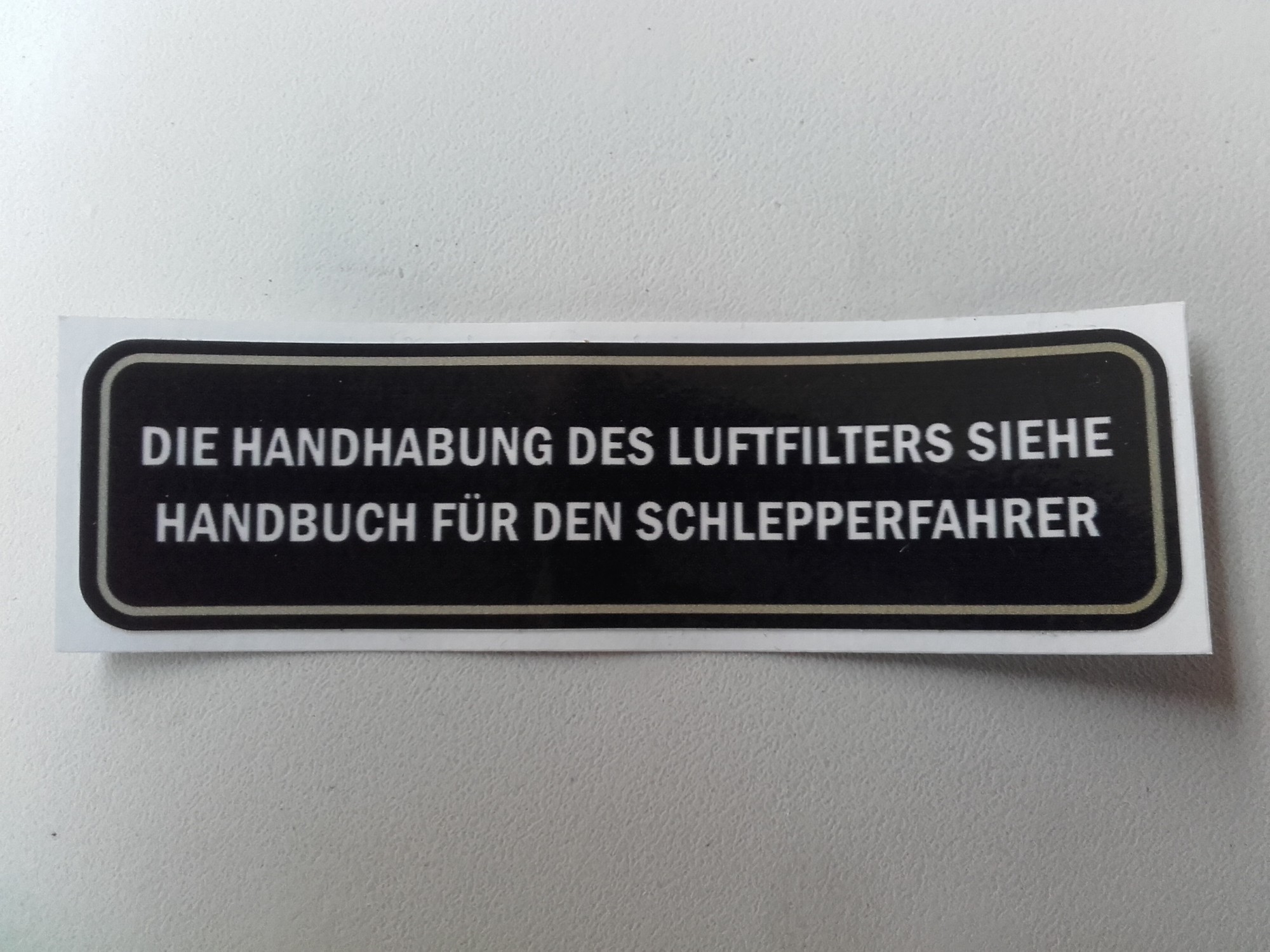 LUFTFILTER die handhabung