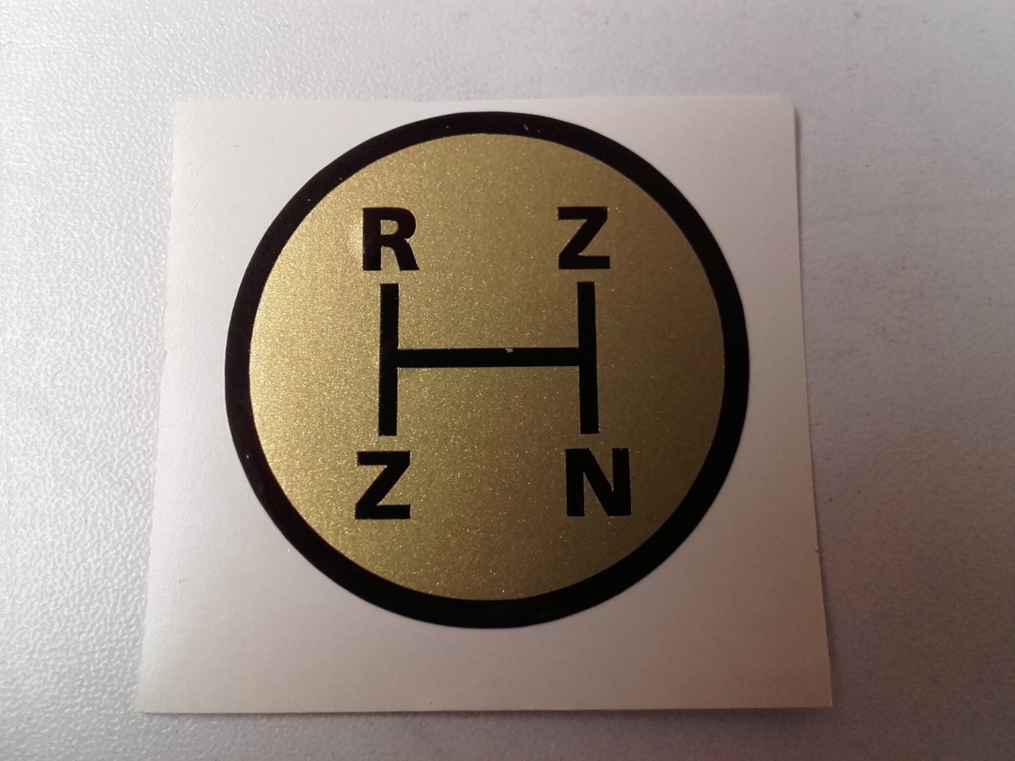 Schakelschema R-Z-Z-N goud rond