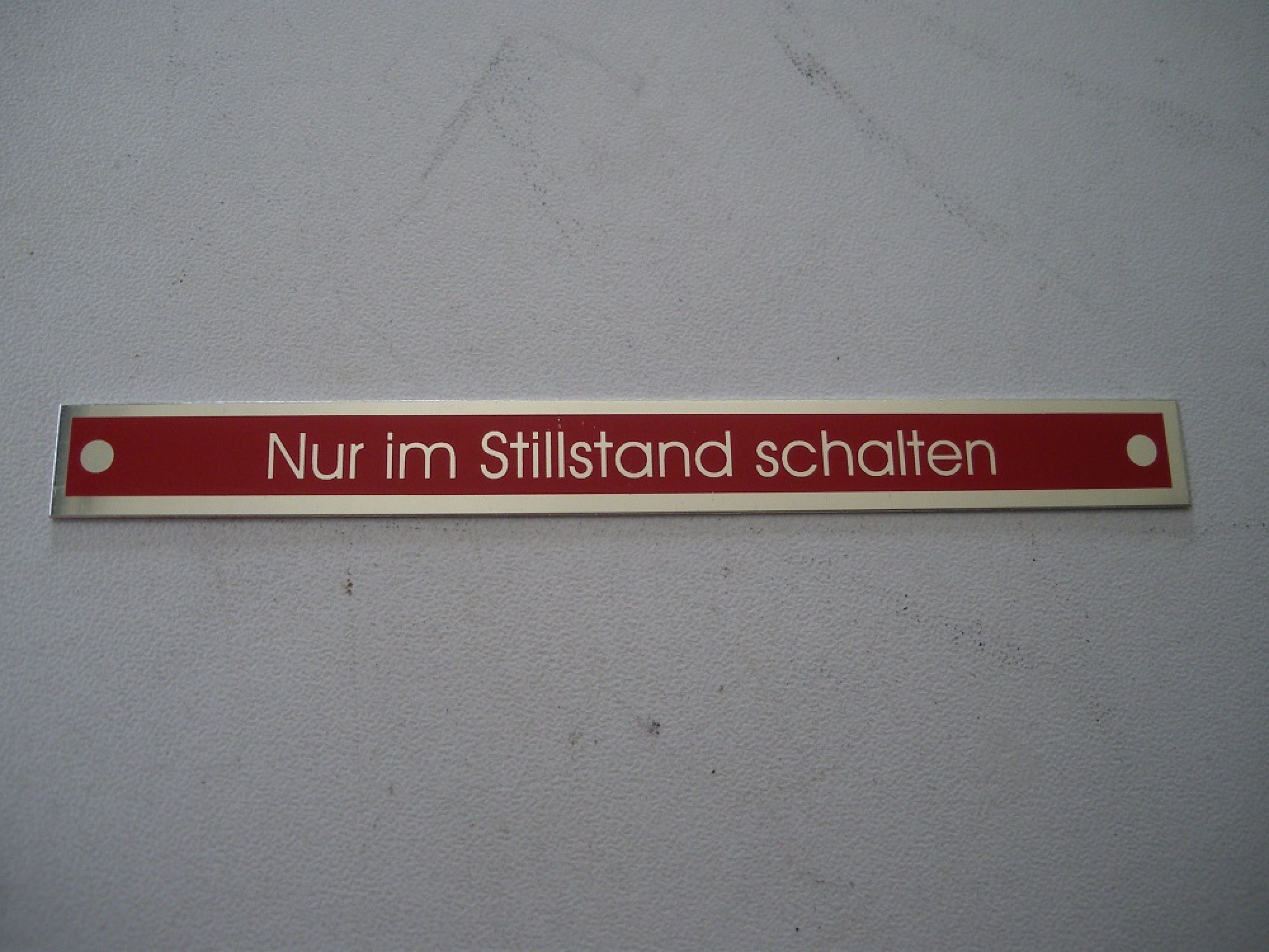 Stilstand shalten