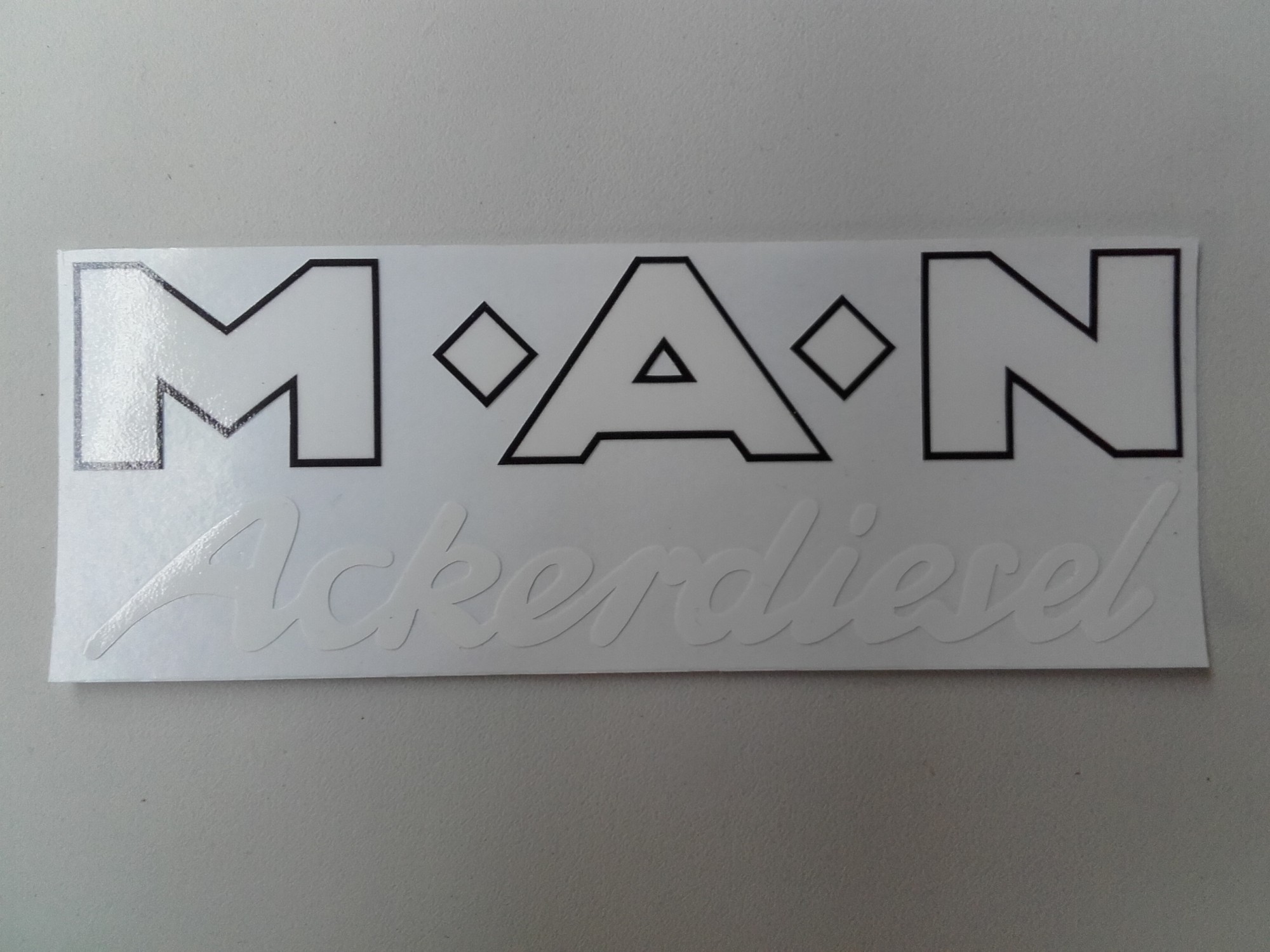 MAN sticker