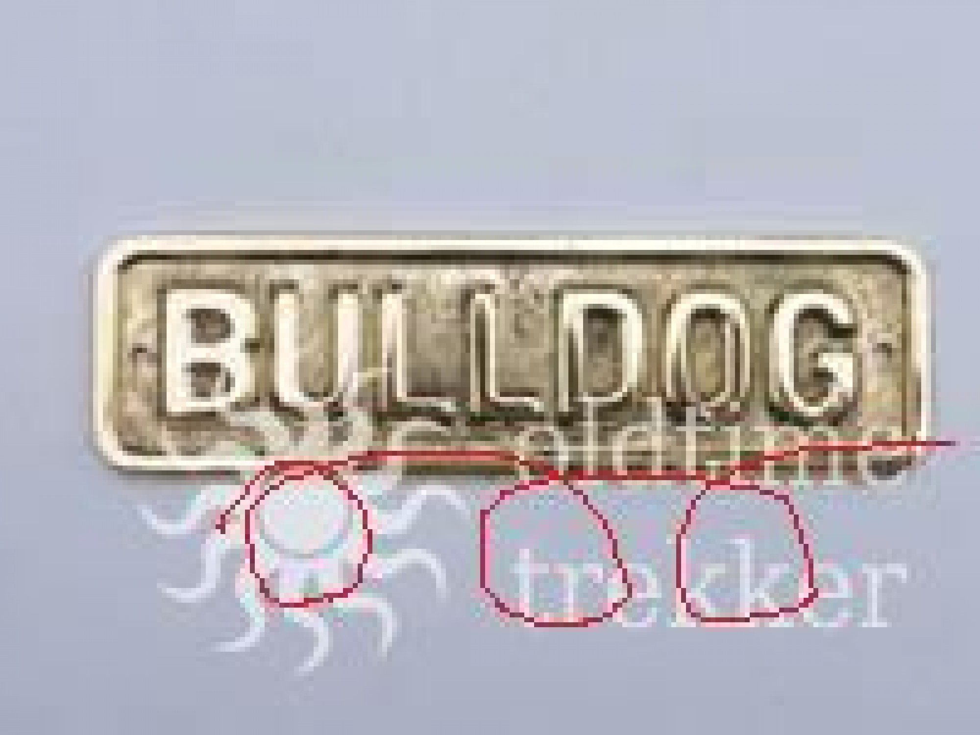 Bulldog messing embleem