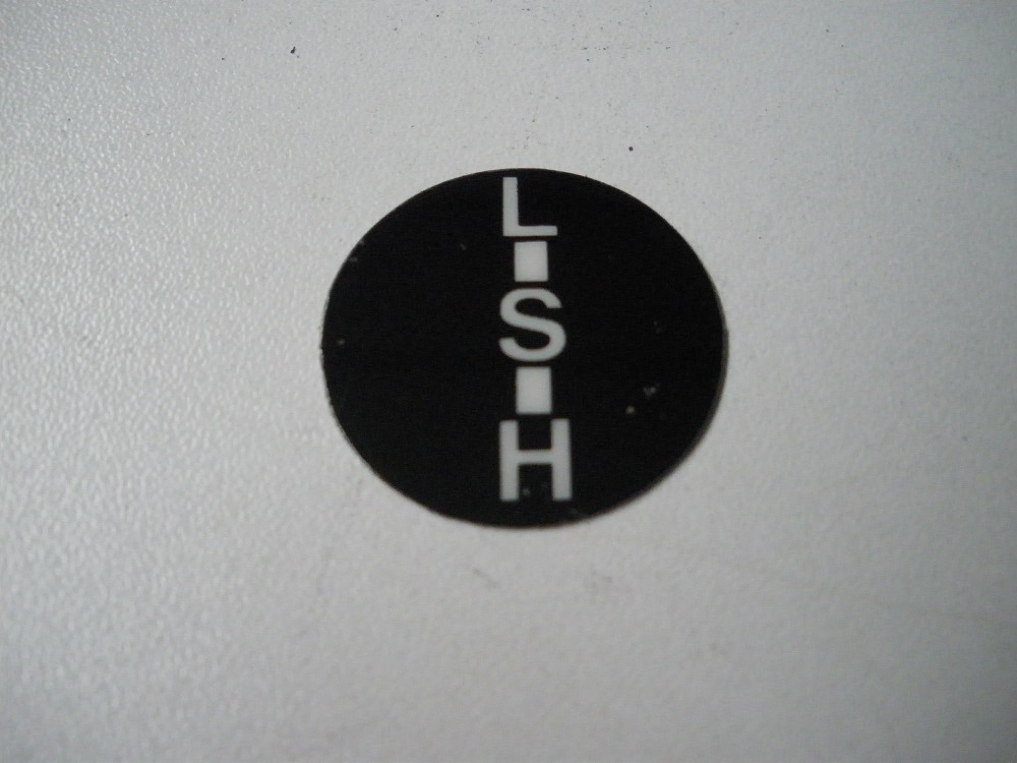 L-S-H sticker schakelknop MF